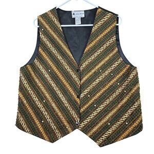 Ana Mori Embellished Boho Vest Womens All Size (up to XL) Heavily Beaded Cottage